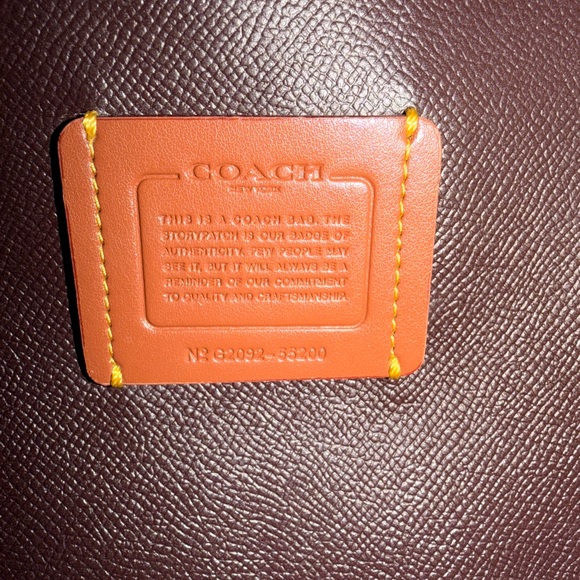 Coach Pebble Gray Shoulder Bag Charlie 55200 shoulder or Crossbody - Picture 6 of 11